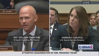 Rep. William Timmons Rips Kim Cheatle For Saying There Were 'Sufficient Resources' Given To Trump