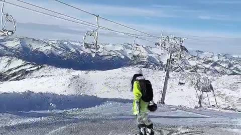A ski resort with no one