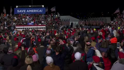President Donald Trump Holds Save America Rally In Commerce,Georgia