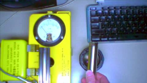 Civil Defense Geiger counter with Radio Active Lens!