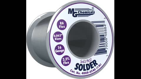 Review: MG Chemicals - 4885-227G 4885 6337 Rosin Core Leaded Solder, 0.032" Diameter, 12 lbs...