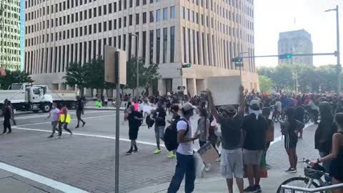 Time-Lapse of Huge Houston Protest