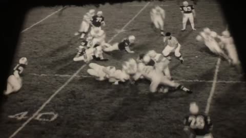 1972 - Berwick Bulldogs vs Danville Ironmen - Silent B&W Game Clips