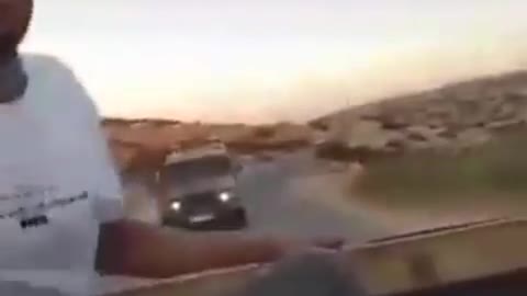 Muslim Terrorist Attacking IDF Armored Jeep -Update
