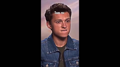 POV: Tom Holland is sad to see Zendaya with another man😭 Tomdaya 😍Tom Holland's face is so cute 🤧