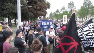 Protestas en Kenosha por visita de Trump