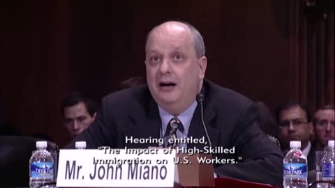 Mr John Miano Testifies At Hearing On Protecting High Skilled American Workers