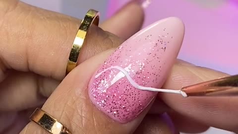 How to - Flashy Liner Nail Design Tutorial - LAVIS Glitter Collection