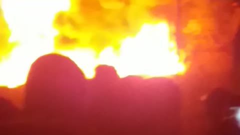 last night fire broke out in dobley town in somalia