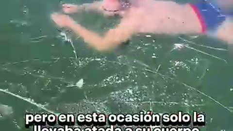 perdio la salida en buceo bajo hielo