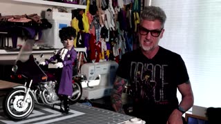 As 'Purple Rain' turns 40, meet the artist making tiny Prince sets