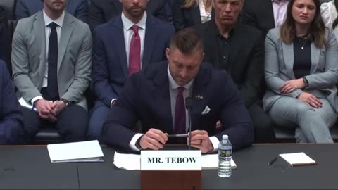 Tim Tebow Testifies Before Congress~Speaking On Child Exploitation And Human Trafficking