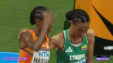 Ethiopian women athletes sweep at Budapest,Hungary in 10000 race