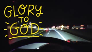 TRUCKER SINGS TO JESUS / PRAISES THE LORD FOR GETTING HIM HOME FOR CHRISTMAS