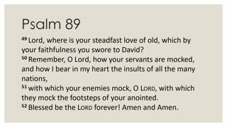 Psalm 89:38-52 Devotion