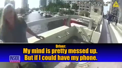 Driver Narrowly Escapes Death After Crane Falls on Car.mp4