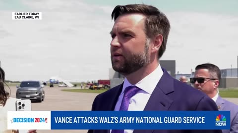 🚨 JD Vance attacks Gov. Walz's Army National Guard service record