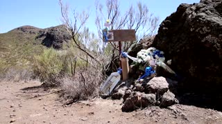 Jay Slater's family leave tributes near where body found