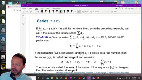 Calculus 2 - Section 11-2 - Intro to Series