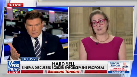 Fox host to Senator Krysten Sinema that the border bill she co-wrote is difficult to pass.