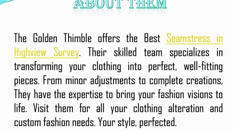 Want to get the Best Custom Dresses in Highview Survey