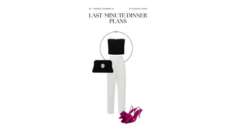 Styling a Sleek, Minimalist Look for Last-Minute Dinner Plans | Styled Daily