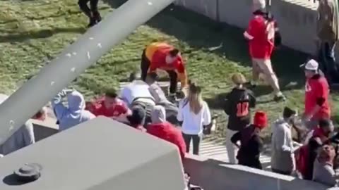 Fans Heroically Tackling Shooting Suspect At Kansas City Chiefs Super Bowl Victory Parade