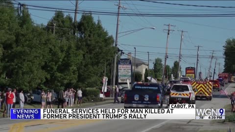 Funeral services held Friday for firefighter killed at Trump rally