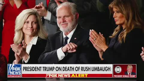 WATCH: Trump Responds to Death of Rush Limbaugh On Live TV