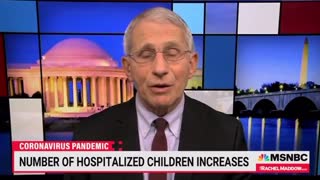 Fauci says many children "are hospitalized with Covid, as opposed to because of Covid."