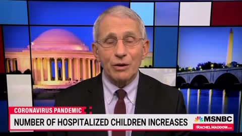 Fauci says many children "are hospitalized with Covid, as opposed to because of Covid."