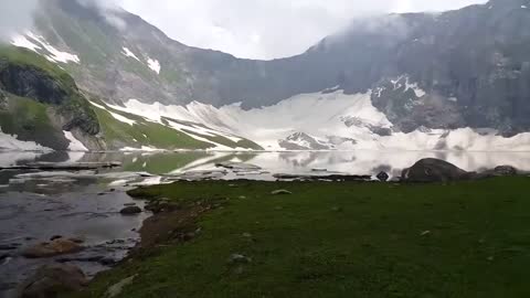 Lake View Ratti Gali lake top mist beautiful place on earth