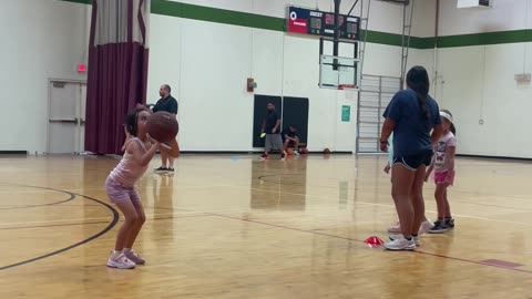 My daughter’s first jump-shot!