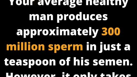 facts about sperm
