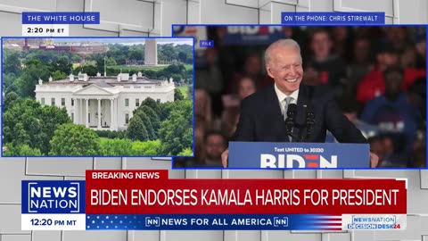 Joe Biden endorses Kamala Harris as Democratic nominee | NewsNation Now| A-Dream News ✅