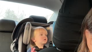 Little Boy Cusses At Dad's Driving