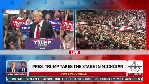 Trump receives a hero’s welcome in Grand Rapids, Michigan