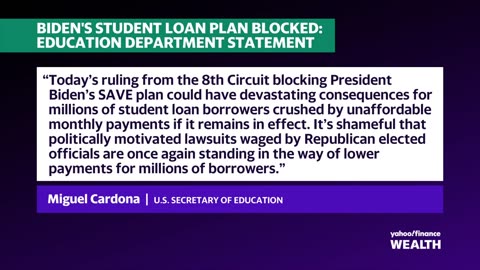 Federal appeals court blocks Biden's student loan plan, SAVE| A-Dream News ✅