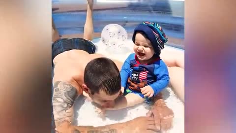 Daddy And Baby Having The Best Time Together