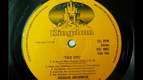 NICHOLAS GREENWOOD Cold Cuts `Kingdom` UK 1972 `MEGA RARE` Prog/Psych Rock