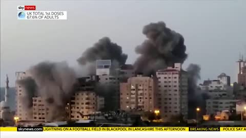 Israel Unrest_ Hamas launches rocket attack on Tel Aviv