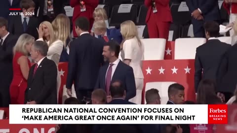 JUST IN- Crowd At RNC Goes Wild As Trump Returns With Jared Kushner And Ivanka