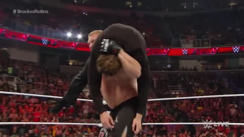 Seth Rollins vs Brock Lesnar - WWE World Heavyweight Championship Match: Raw, March 30, 2015