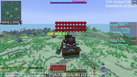 Minecraft Live Stream Public Smp Java+Bedrock 24/7 Join.SMP With Icky Yt singl with CANA TPN