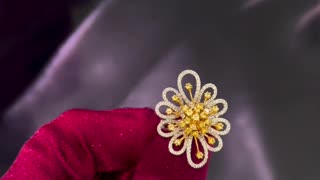 New Ladies Real Gold & Natural Diamond Ring