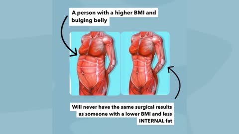 See the fats in the body internally