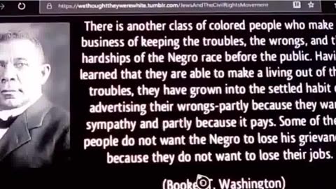 Booker T. Washington Some colored people business is to keep colored down