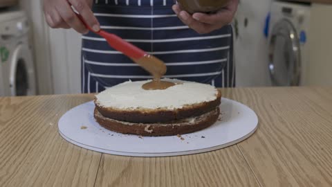 Biscoff Victoria Sponge Cake