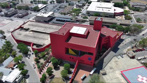 Some cool buildings in San Antonio - a drone view