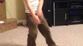 Kid dancing to Dougie